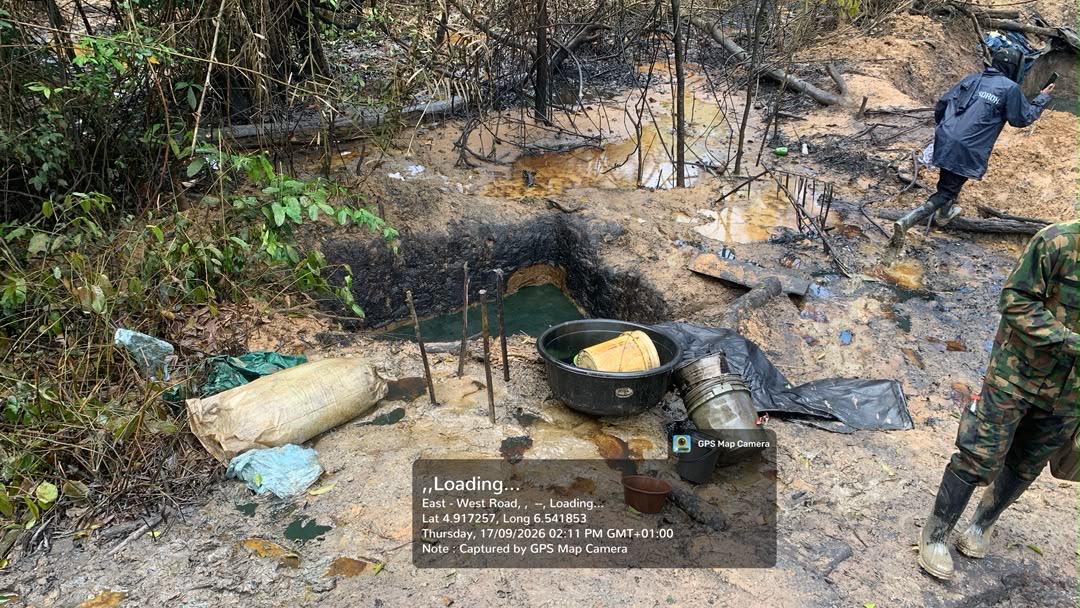 Operation Delta Sentinel: Navy Uncovers 119,850 LTRs of Stolen Crude in Rivers